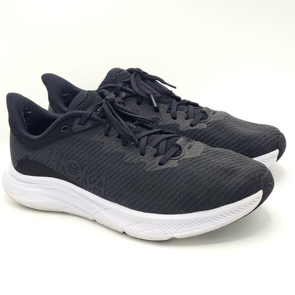 HOKA Solimar Black White 1123074-BWHT men's size 12D wide - Picture 2 of 9